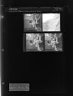 Woman answering the phone (4 Negatives), March 23-24, 1966 [Sleeve 77, Folder c, Box 39]